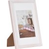Cornice Henzo in legno Jardin 20x30 cm bianco con passe-partout 13x18 cm