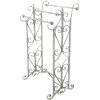 Clayre & Eef 5Y1012 Portasciugamani bianco, grigio 48x36x89 cm