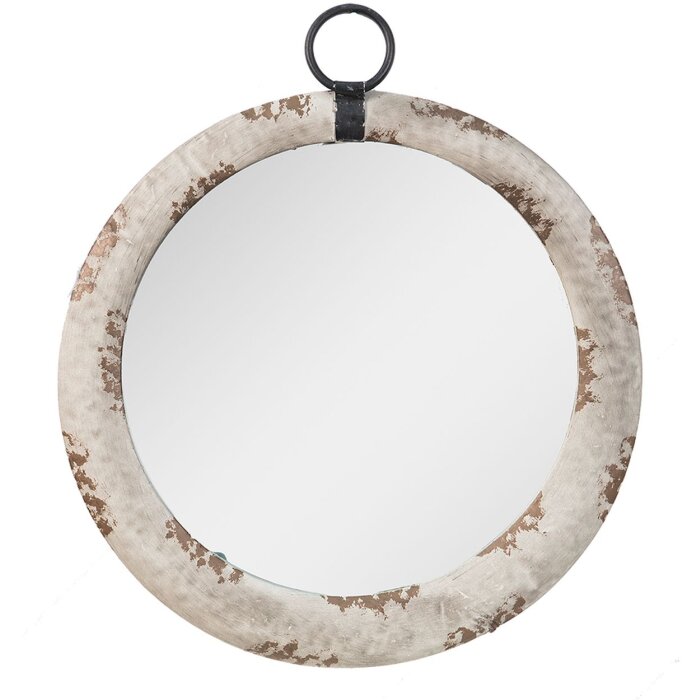Clayre & Eef 62S238 Specchio da parete marrone Ø 40x5 cm