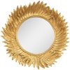 Clayre & Eef 62S256 Specchio da parete color oro Ø 25x3 cm