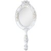 Clayre & Eef 62S263 Specchio a mano bianco 10x1x25 cm