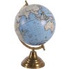 Clayre & Eef 64908 Globe Deco Blu, Grigio, Beige 22x22x33 cm