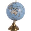 Clayre & Eef 64908 Globe Deco Blu, Grigio, Beige 22x22x33 cm