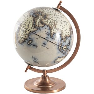 Clayre & Eef 64910 Globe Deco Grigio, Verde 22x22x30 cm