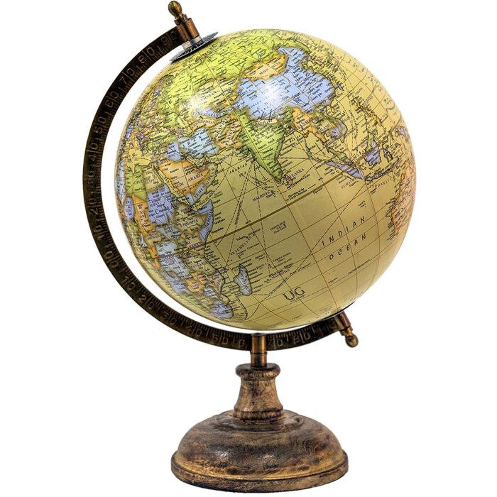 Clayre & Eef 64921 Decorazione a globo Giallo, Arancione, Verde 22x22x37 cm