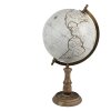 Clayre & Eef 64929 Globe Deco Grigio, Marrone 22x22x37 cm