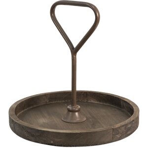 Clayre & Eef 64938 Etagere Brown Ø 35x33 cm