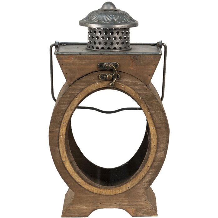 Clayre & Eef 64954 Lanterna marrone 29x5x34 cm
