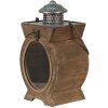 Clayre & Eef 64954 Lanterna marrone 29x5x34 cm