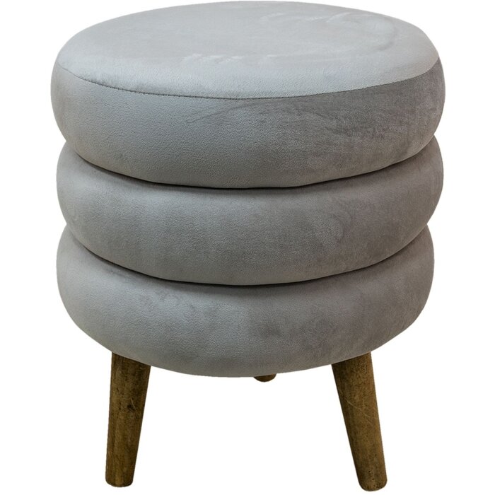 Clayre & Eef 64961BE Sgabello Beige Ø 38x44 cm