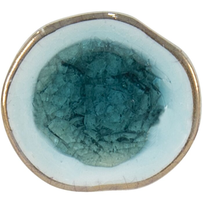 Clayre & Eef 64990 Pomello per porta blu Ø 4 cm