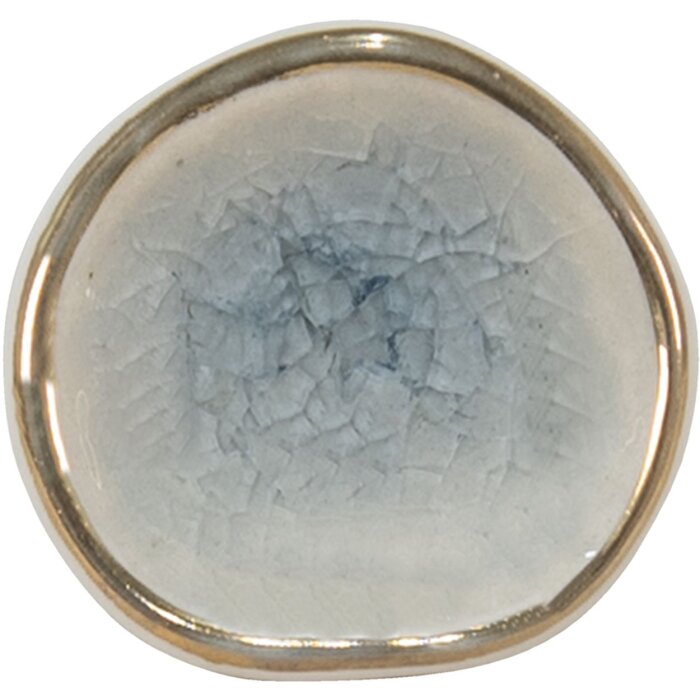 Clayre & Eef 65044 Pomello per porta blu 4x4x7 cm
