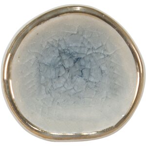 Clayre & Eef 65044 Pomello per porta blu 4x4x7 cm