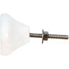 Clayre & Eef 65052 Pomello per porta bianco 4x4x7 cm