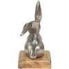 Clayre & Eef 6AL0056M Coniglio Deco color argento 11x10x20 cm