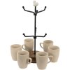 Clayre & Eef 6CE1343 Portabicchieri Bianco Ø 14x39 cm