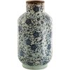 Clayre & Eef 6CE1379 Vaso decorativo Blu, Beige Ø 17x31 cm