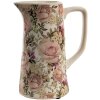 Clayre & Eef 6CE1413M Brocca decorativa rosa 15x10x19 cm
