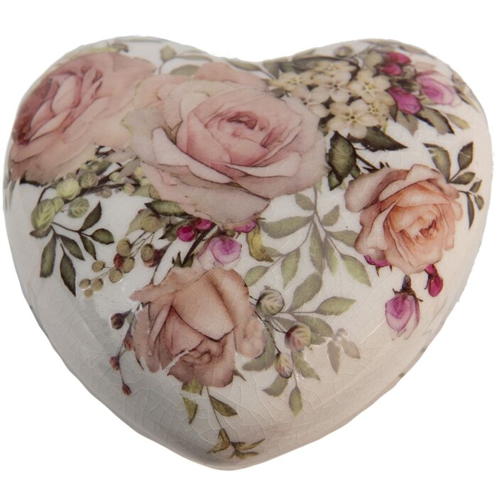 Clayre & Eef 6CE1414 Deco Cuore Rosa 11x11x4 cm