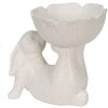 Clayre & Eef 6CE1429 Coniglio Deco Bianco 15x11x14 cm