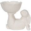Clayre & Eef 6CE1429 Coniglio Deco Bianco 15x11x14 cm