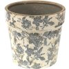 Clayre & Eef 6CE1448M Vaso da fiori per interni Grigio, Beige Ø 16x15 cm