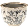Clayre & Eef 6CE1450S Vaso da fiori per interni Grigio, Beige Ø 16x12 cm