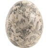Clayre & Eef 6CE1451M Uovo decorativo Grigio, Beige Ø 11x14 cm