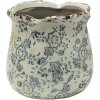 Clayre & Eef 6CE1455M Vaso da fiori per interni Grigio, Beige Ø 15x14 cm