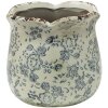 Clayre & Eef 6CE1455M Vaso da fiori per interni Grigio, Beige Ø 15x14 cm