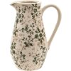 Clayre & Eef 6CE1456M Brocca decorativa Verde, Marrone, Beige 20x14x25 cm
