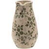 Clayre & Eef 6CE1456S Brocca decorativa Verde, Marrone, Beige 16x12x22 cm