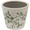 Clayre & Eef 6CE1457S Vaso da fiori per interni Verde, Marrone, Beige Ø 12x10 cm