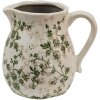 Clayre & Eef 6CE1458M Brocca decorativa Verde, Marrone, Beige 16x13x15 cm