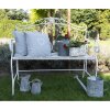 Clayre & Eef 6CE1459L Vaso da fiori per interni Grigio, Beige Ø 17x16 cm
