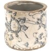 Clayre & Eef 6CE1459XS Vaso da fiori per interni Grigio, Beige Ø 8x7 cm