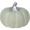 Clayre e Eef 6ce1487 Deco Zucca Verde, Bianco ø 23x18 cm