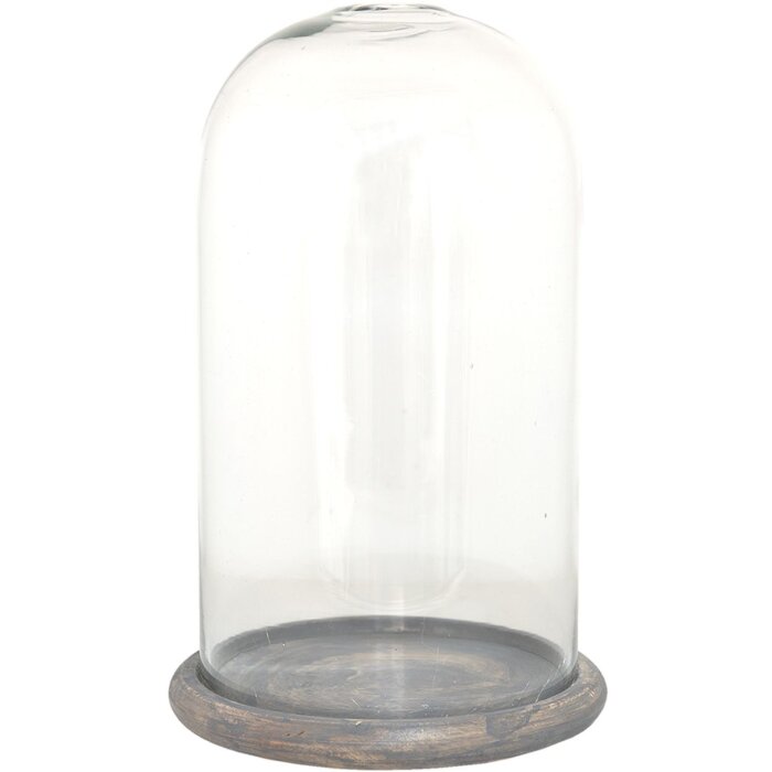 Clayre & Eef 6GL3536 Campana di vetro trasparente Ø 17x29 cm