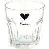 Clayre & Eef 6GL3808 Bicchiere per acqua trasparente Ø 8x8 cm - 180 ml