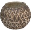 Clayre & Eef 6GL3904 Portacandela color argento Ø 17x17 cm