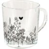 Clayre & Eef 6GL4250 Bicchiere da tè trasparente 11x8x9 cm - 200 ml
