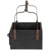 Clayre & Eef 6H1915Z Cestino portaoggetti nero 24x19x28 cm