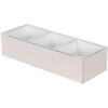 Clayre & Eef 6H1987W Scatola di legno bianca 33x12x7 cm
