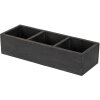 Clayre & Eef 6H1987Z Scatola di legno nera 33x12x7 cm