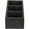 Clayre & Eef 6H1987Z Scatola di legno nera 33x12x7 cm