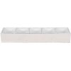 Clayre Eef 6H1988W Scatola di legno bianca 54x12x7 cm
