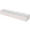 Clayre Eef 6H1988W Scatola di legno bianca 54x12x7 cm