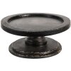 Clayre & Eef 6H2058 Vassoio decorativo nero Ø 27x12 cm