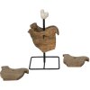 Clayre & Eef 6H2105 Sottobicchiere per bicchieri marrone 11x11x22 cm