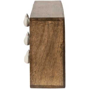 Clayre & Eef 6H2109 Cassettiera Marrone Mini 29x14x22 cm